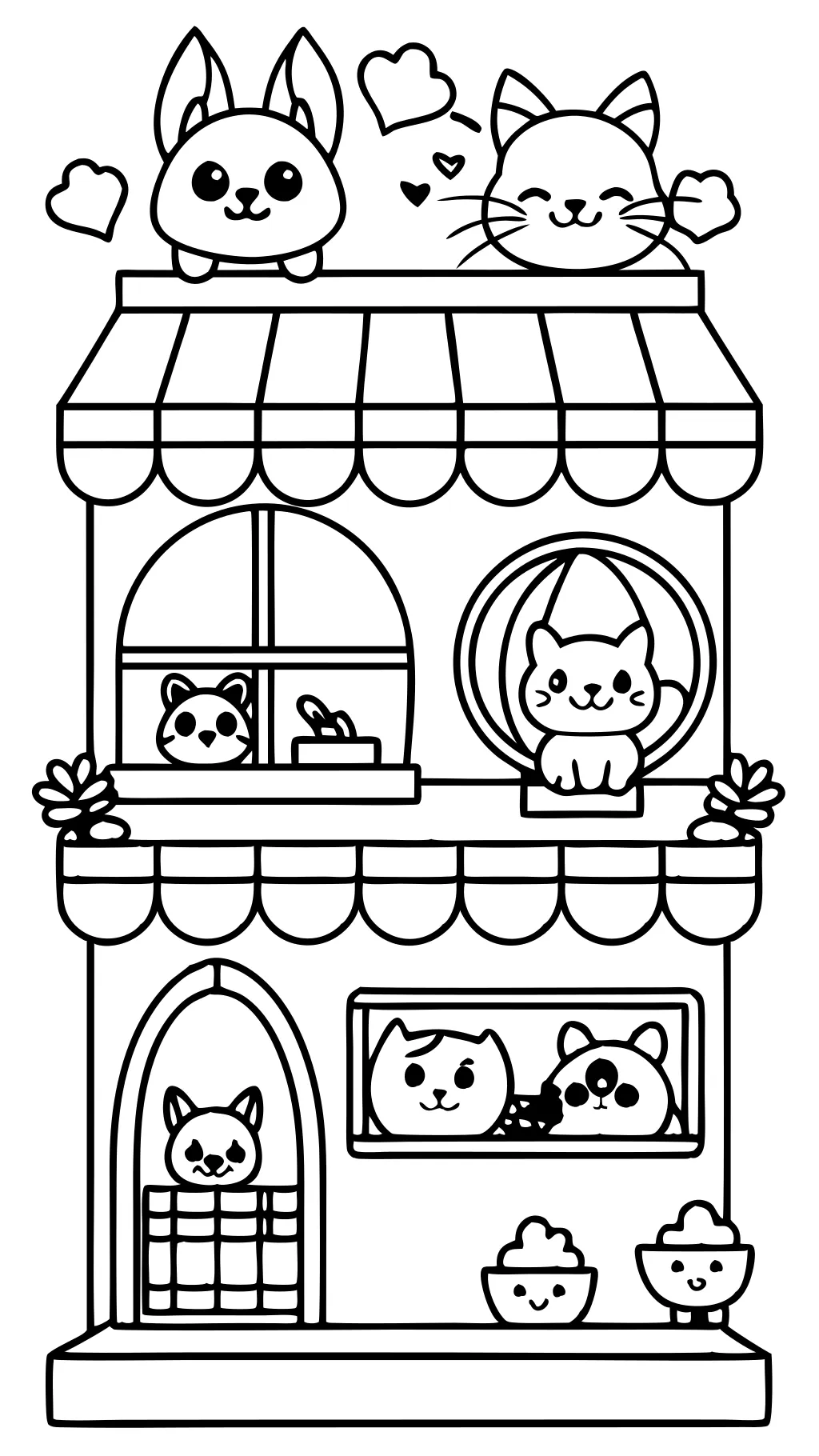 coloriage de petits animaux de compagnie